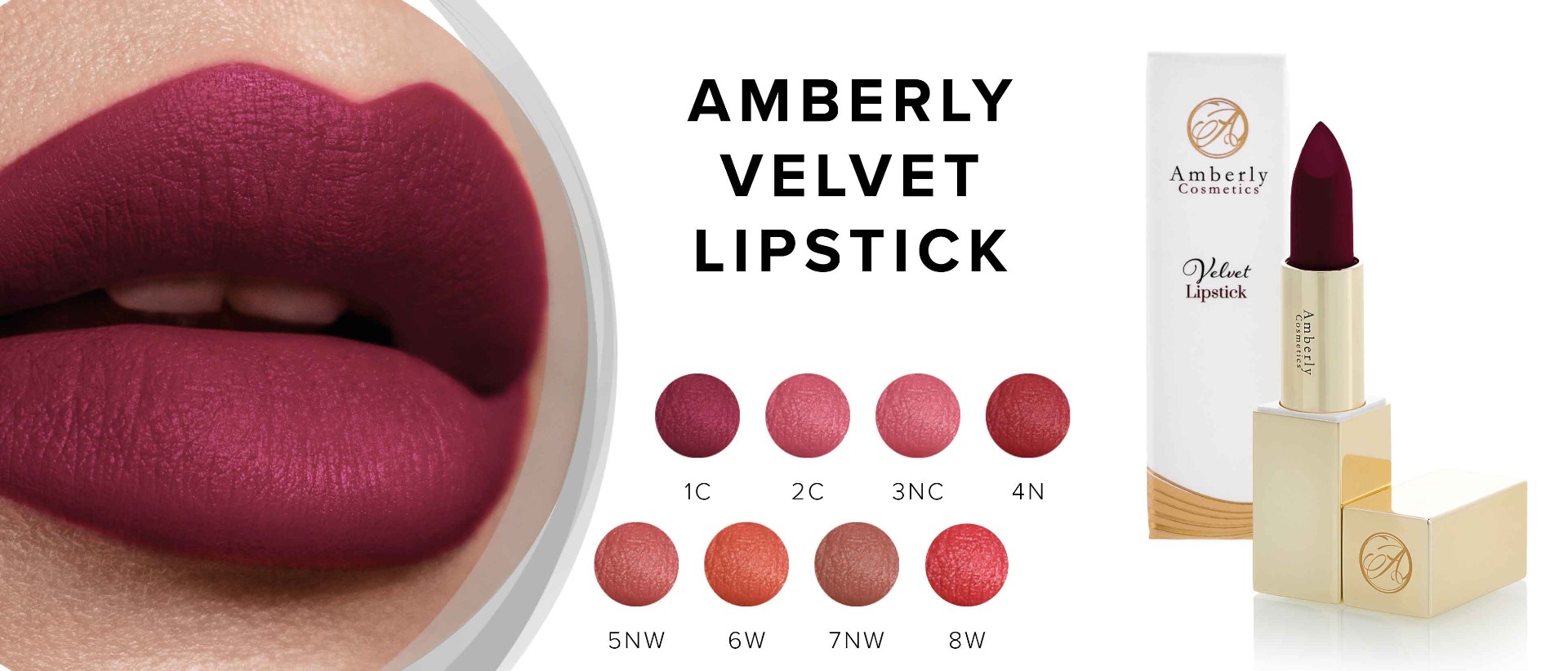 Amberly Velvet lipstick farger